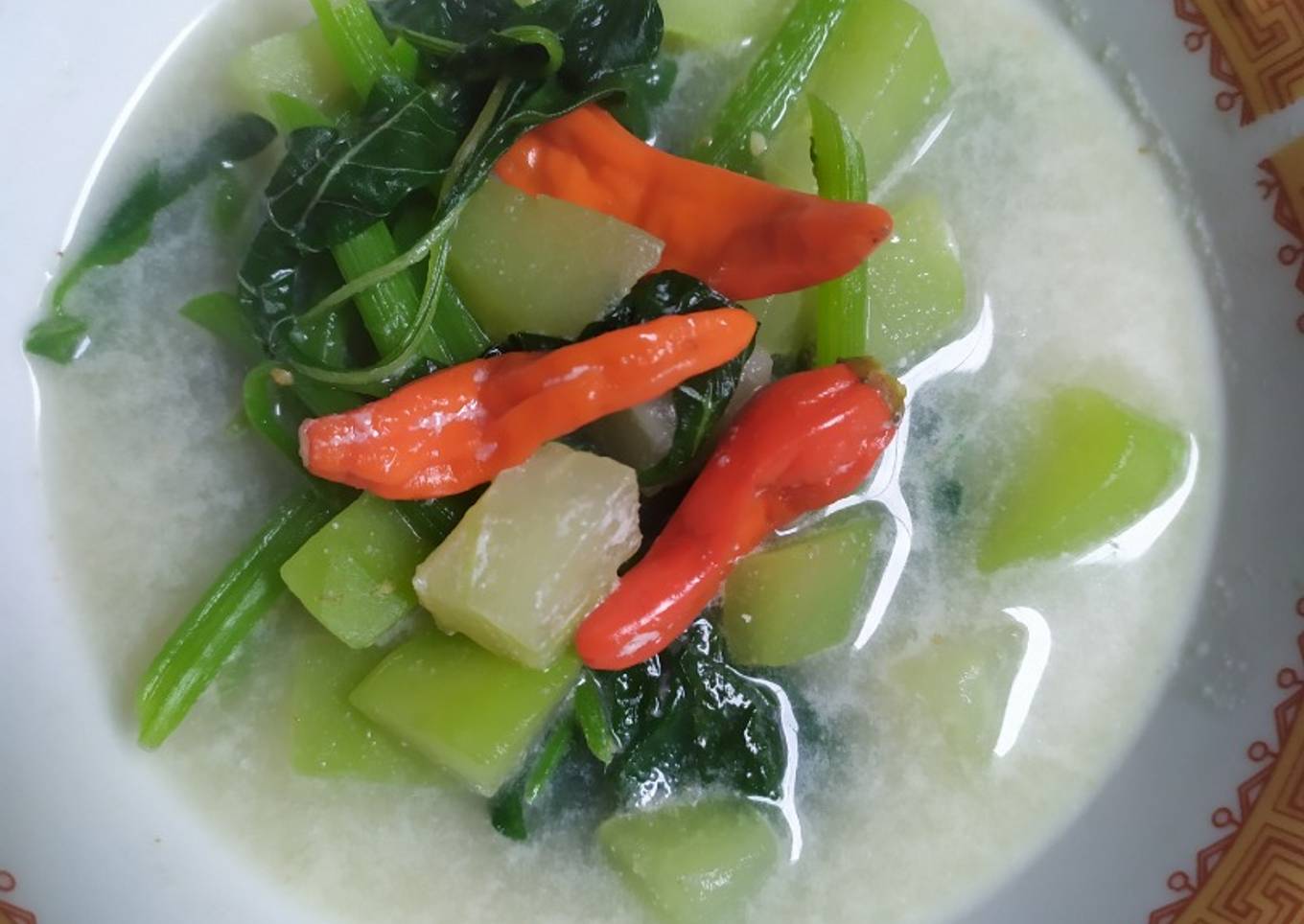 Sayur/Bobor Bayam & Labu siam enak, segar & anti ribet