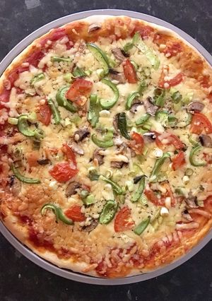 A picture of Homemade pizza.