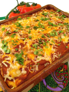 Una foto de Lasaña mexicana {receta vegetariana}