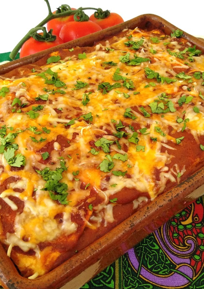 Una foto de Lasaña mexicana {receta vegetariana}