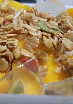 Foto resep Granola Mango Jelly