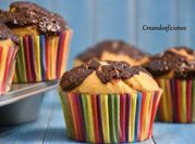 Una foto de muffin de avena y calabaza