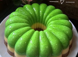 Foto resep Puding lumut butter coklat