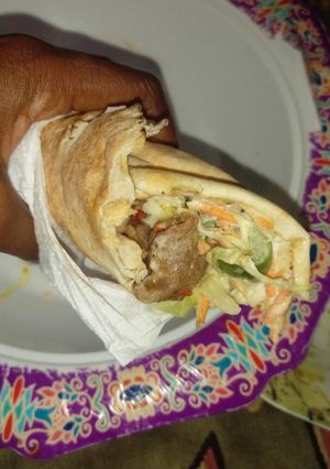 A picture of My special shawarma.