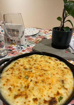 Una foto de Pastel de Camarones imperdible