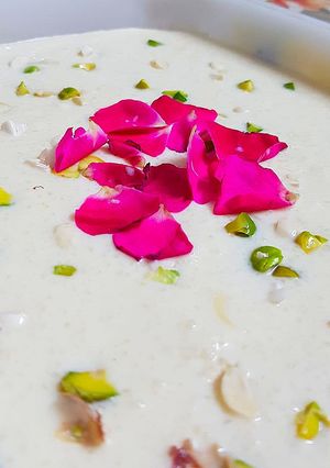 A picture of Badam ki special firni.