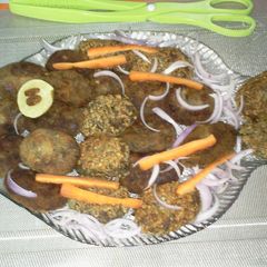 A picture of Tuna and Banana Blossom      cutlets (croquette).