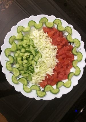 عکسی از دستور دیزاین سالاد ساده