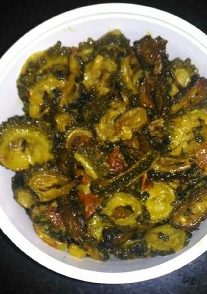 A picture of Crispy karela fry.