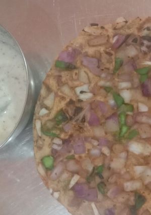 A picture of Kadhai Onion Roti.