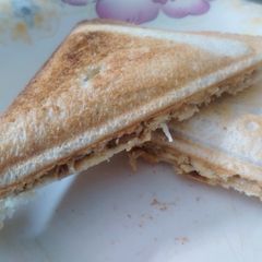 A picture of 3 spice chicken toasty sandwich.