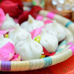 A picture of Traditional Modak Recipe Ukadiche Modak Or Steamed Modak.