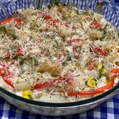 Jain Baked Penne Pasta A picture of Jain Baked Penne Pasta.
