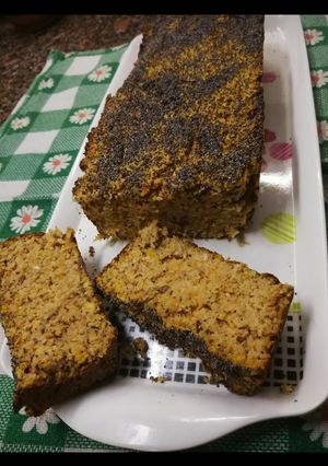 Una foto de Budín de avena con calabaza y naranja