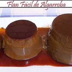 Una foto de Flan fácil de algarroba