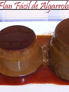 Una foto de Flan fácil de algarroba