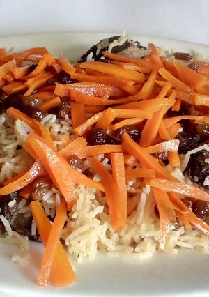 A picture of Afghani Beef Pulao.