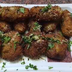 Poha cutlets with leftover poha A picture of Poha cutlets with leftover poha.