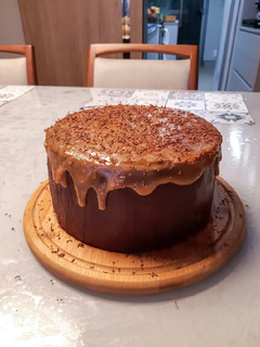 Foto de Bolo de Chocolate, Café e Caramelo Salgado