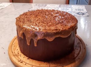 Foto de Bolo de Chocolate, Café e Caramelo Salgado