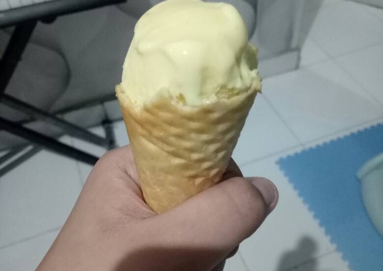 Resep Ice Cream Rasa Durian Simple Anti Gagal