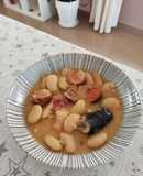 Alubias de granja al estilo Fabada Asturiana