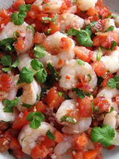 A picture of Prawns & Fresh Tomato Salsa.
