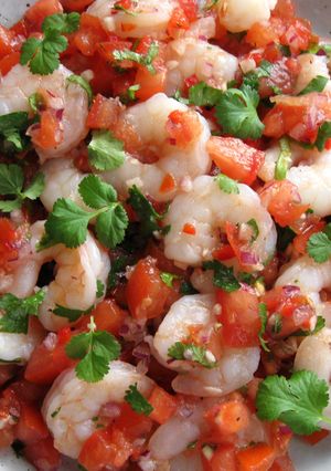 A picture of Prawns & Fresh Tomato Salsa.