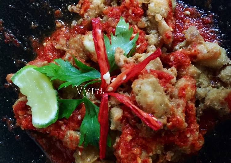 Tahu Geprek Crispy Pedas