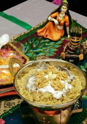 A picture of Kaju Akhrot Ka Halwa.
