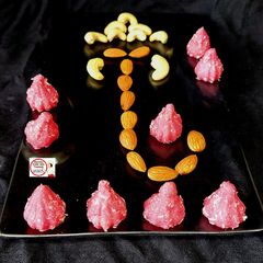 A picture of Rose Coconut Modak.