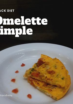 Foto resep Omelette Simple Snack Diet