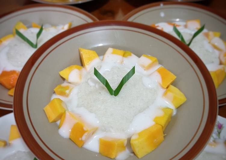 Langkah Mudah untuk Menyiapkan Mango Sticky Rice (Ternyata mudah!), Enak