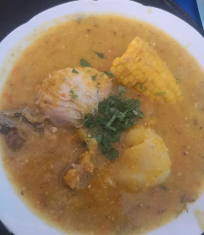 Una foto de Cazuela de pollo con chuchoca