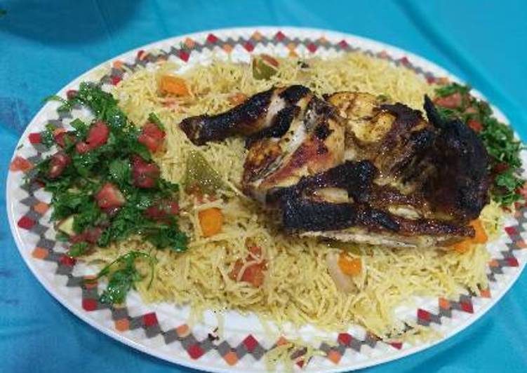 مندي دجاج في الفرن 😉😋
