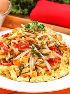 Foto resep Resep Dadar Telur Cah Tauge