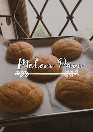 Foto resep Melon Pan / Roti Melon 🍈