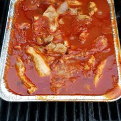 A picture of Rose's BBQ Spare Ribs.