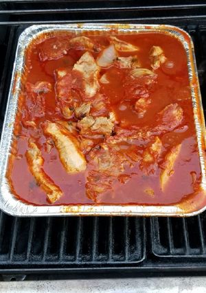 A picture of Rose's BBQ Spare Ribs.
