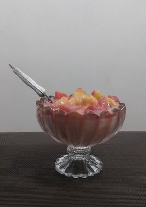 A picture of Fruit Salad#Banana+3ingredients Challenge.