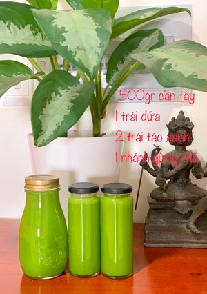 Hình của món Nước ép cần tây, dứa, táo xanh.