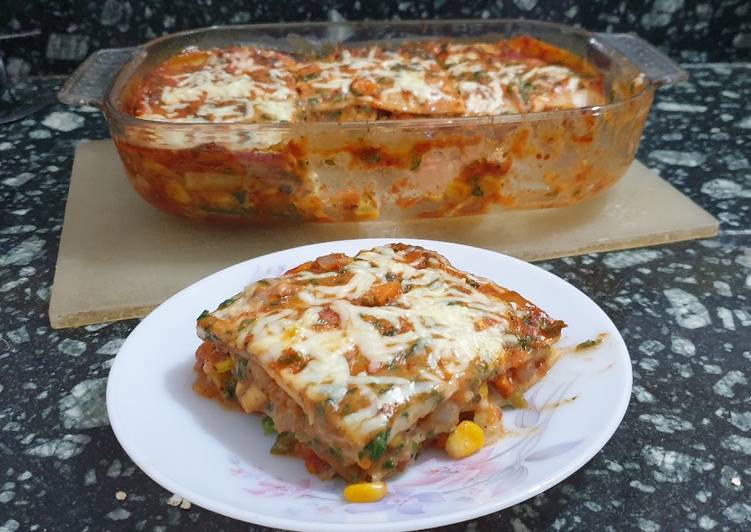 Steps to Prepare Ultimate Vegetable Lasagne