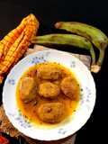 কাঁচা কলার নিরামিষ কোফতা কারি