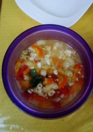 Foto resep Sop makaroni tofu (mpasi 1y)