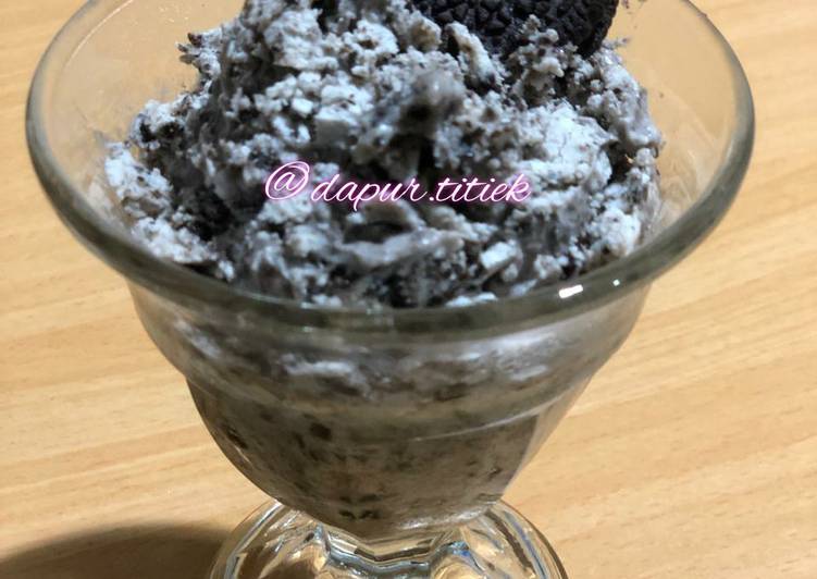 Langkah Mudah untuk Membuat Ice Cream Oreo, Bisa Manjain Lidah