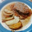 Carne mechada al horno