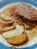 Carne mechada al horno