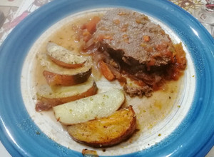 Una foto de Carne mechada al horno