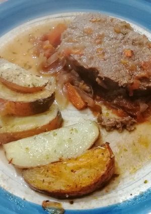 Una foto de Carne mechada al horno