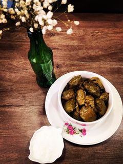 عکسی از دستور دلمه برگ مو